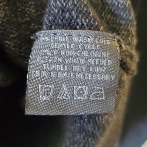 Tricots St Raphael Mens L Gray Cotton Acrylic Knit 1/4 Zip Sweater Fleece Alpine - Picture 9 of 14